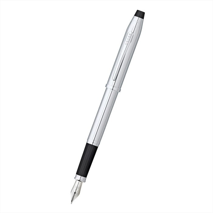 Cross Century II Lustrous Chrome with Polished Chrome Appointments and Stainless Steel Fine Nib Fountain Pen