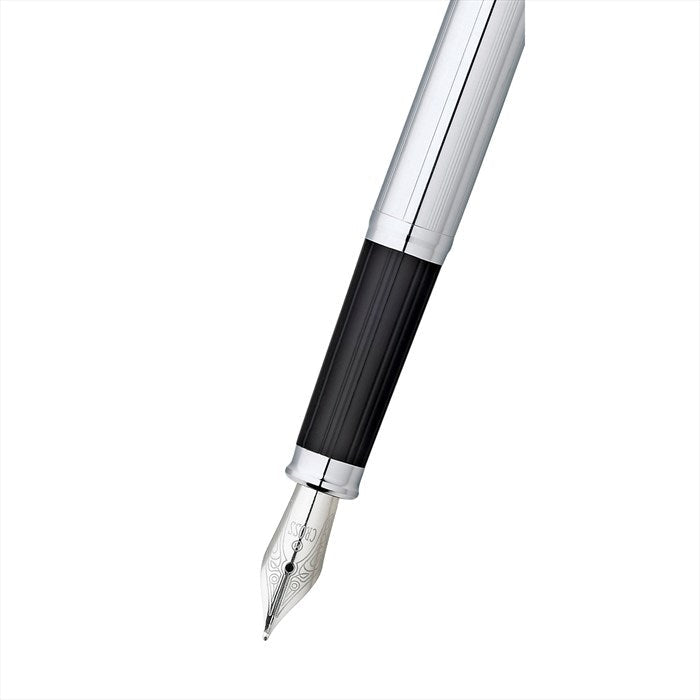 Cross Century II Lustrous Chrome with Polished Chrome Appointments and Stainless Steel Fine Nib Fountain Pen
