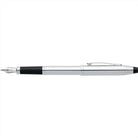 Cross Century II Lustrous Chrome with Polished Chrome Appointments and Stainless Steel Medium Nib Fountain Pen