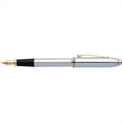 Cross Townsend Medalist Polished Chrome with 23KT Gold-Plated Appointments and 23KT Gold-Plated Fine Nib Fountain Pen