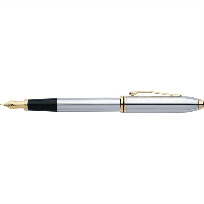 Cross Townsend Medalist Polished Chrome with 23KT Gold-Plated Appointments and 23KT Gold-Plated Fine Nib Fountain Pen