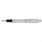 Cross Townsend Medalist Polished Chrome with 23KT Gold-Plated Appointments and 23KT Gold-Plated Medium Nib Fountain Pen