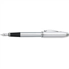 Cross Townsend Lustrous Chrome with Polished Chrome Appointments and Stainless Steel Fine Nib Fountain Pen