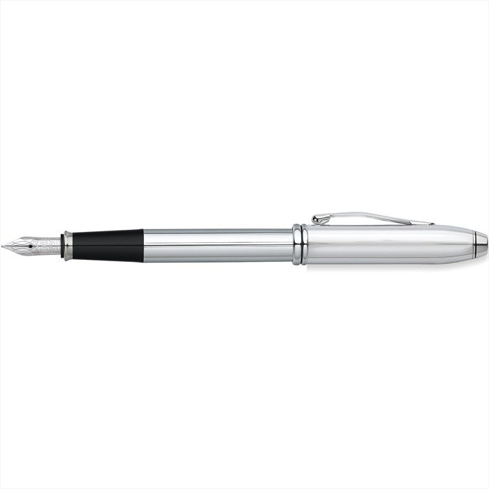Cross Townsend Lustrous Chrome with Polished Chrome Appointments and Stainless Steel Fine Nib Fountain Pen