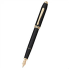 Cross Townsend Black Lacquer with 23KT Gold-Plated Appointments and Solid 18KT Gold Fine Nib Fountain Pen