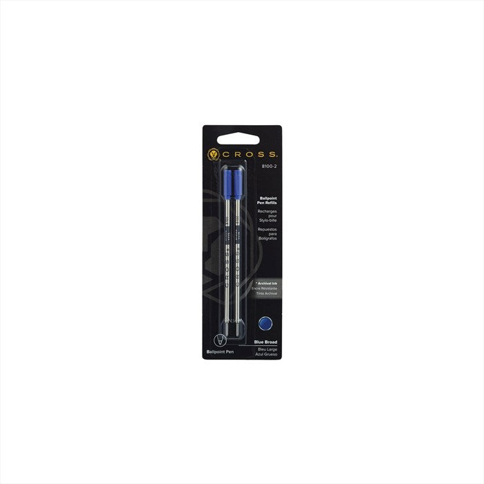 Cross Ballpoint Pen Refill - Blue - Broad - Dual Pack