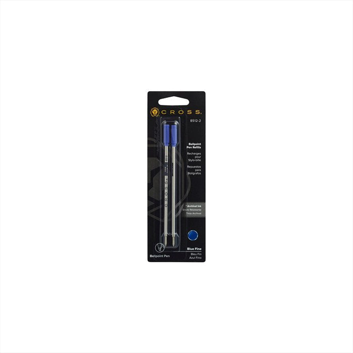 Cross Ballpoint Pen Refill - Blue - Fine - Dual Pack