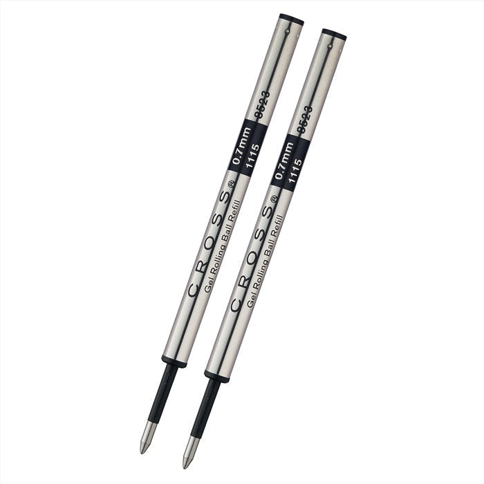 Cross Selectip Gel Rollerball Pen Refill - Black - Medium - Dual Pack