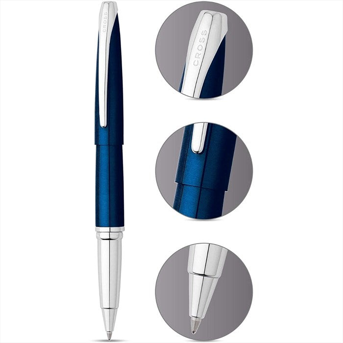 Cross ATX Translucent Blue Lacquer Rollerball Pen