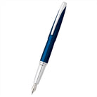 Cross ATX Translucent Blue Lacquer Fountain Pen - Medium