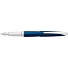 Cross ATX Translucent Blue Lacquer Fountain Pen - Medium