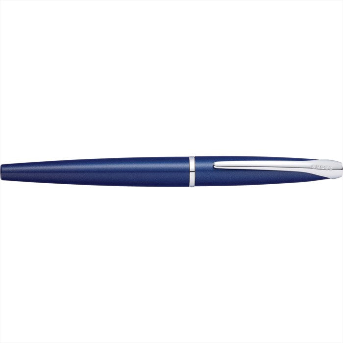 Cross ATX Translucent Blue Lacquer Fountain Pen - Medium
