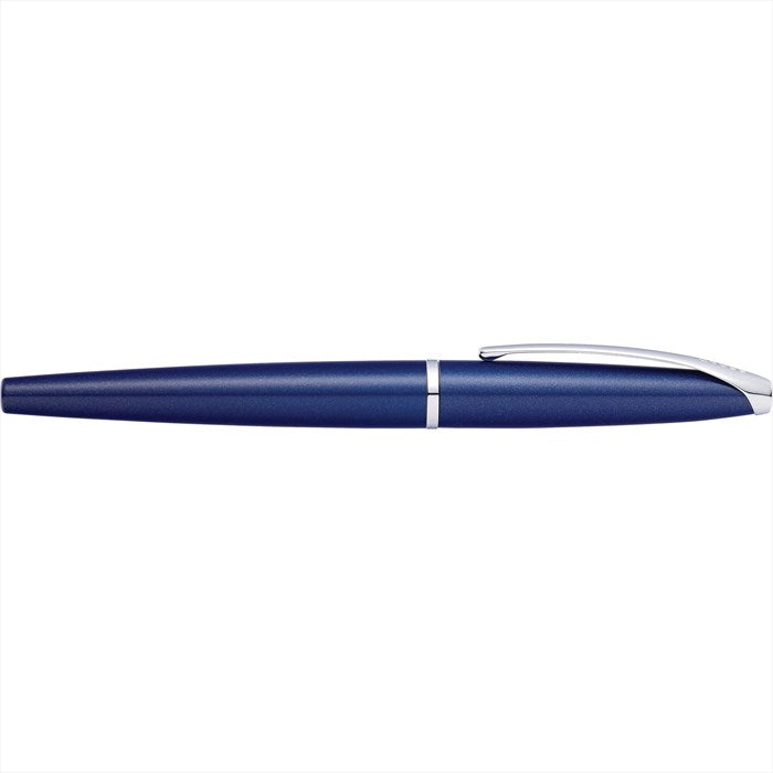 Cross ATX Translucent Blue Lacquer Fountain Pen - Medium