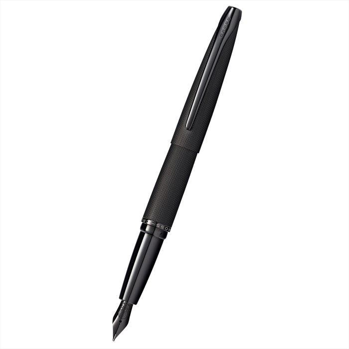 Cross ATX Brushed Black Fountain Pen - Medium