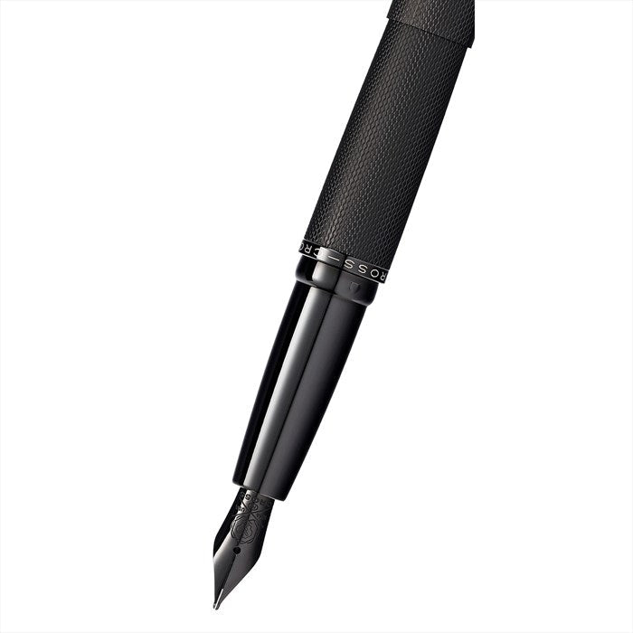 Cross ATX Brushed Black Fountain Pen - Medium