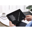 Cross Classic Black Saffiano Leather Magnetic Card Holder + Empty Pen Slot Gift Set Bundle