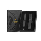Cross Classic Black Magnetic Saffiano Leather Single Pen Case + Empty Pen Slot Gift Set Bundle