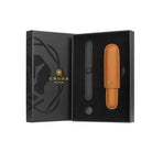 Cross Mocha Cigar Style Saffiano Leather Single Pen Case + Empty Pen Slot Gift Set Bundle