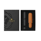 Cross Mocha Cigar Style Saffiano Leather Single Pen Case + Empty Pen Slot Gift Set Bundle