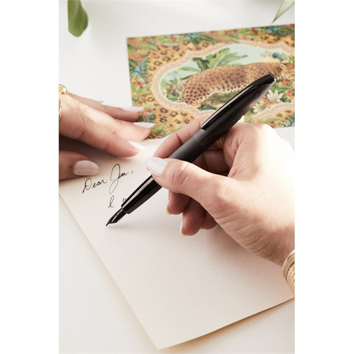 Cross ATX Brushed Black Fountain Pen - Medium