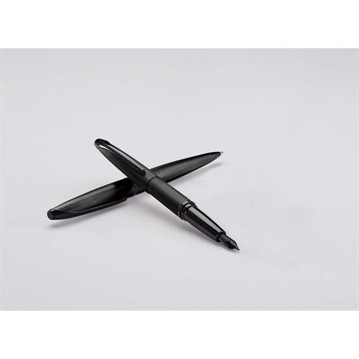 Cross ATX Brushed Black Fountain Pen - Fine