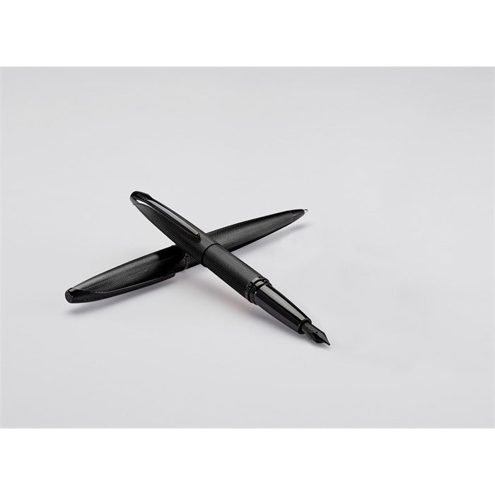 Cross ATX Brushed Black Fountain Pen - Fine
