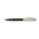 Sheaffer Legacy 9065 Glossy Black and Chrome Bi-color Fountain Pen with 14K PVD Gold-Plated, Stainless Steel Inlaid Nib and Trims (Fine)