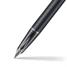 Sheaffer Legacy Chevron 9066 Matte Black Fountain Pen with PVD Gunmetal Inlaid Nib and Trims (Medium)