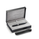 Sheaffer Legacy Chevron 9066 Matte Black Fountain Pen with PVD Gunmetal Inlaid Nib and Trims (Medium)