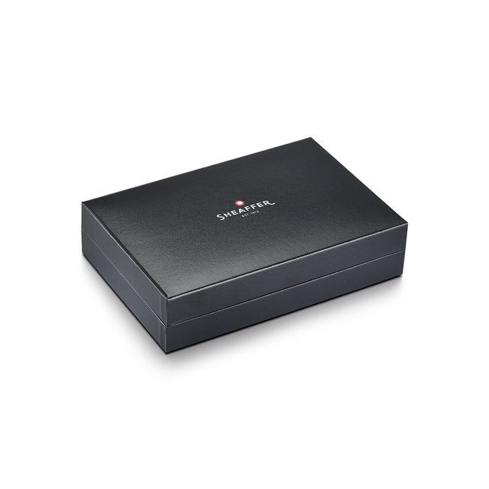 Sheaffer Legacy Chevron 9066 Matte Black Fountain Pen with PVD Gunmetal Inlaid Nib and Trims (Medium)