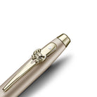 Sheaffer 100 Emily in Paris 9377 Champagne Gold Fountain Pen (Medium) with Champagne Gold Trims and Bow-Shaped Clip Emblem