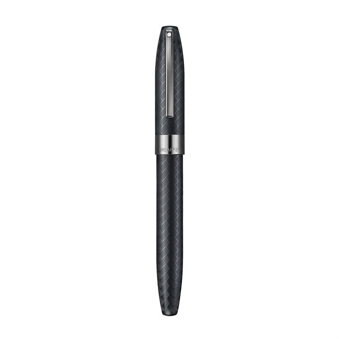 Sheaffer Legacy Chevron 9066 Matte Black Rollerball Pen with PVD Gunmetal Trims