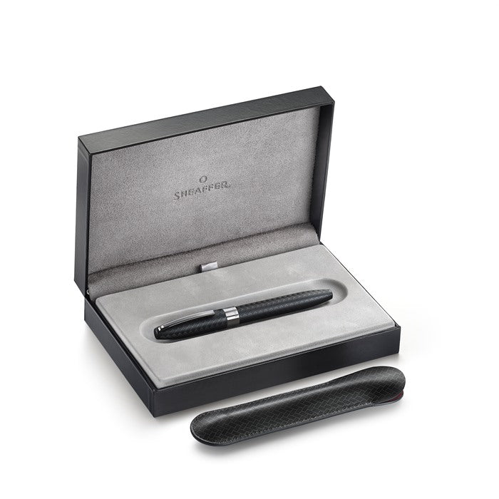 Sheaffer Legacy Chevron 9066 Matte Black Rollerball Pen with PVD Gunmetal Trims