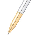Sheaffer 100 E9340 Bright Chrome With Gold Tone Trims Rollerball Pen