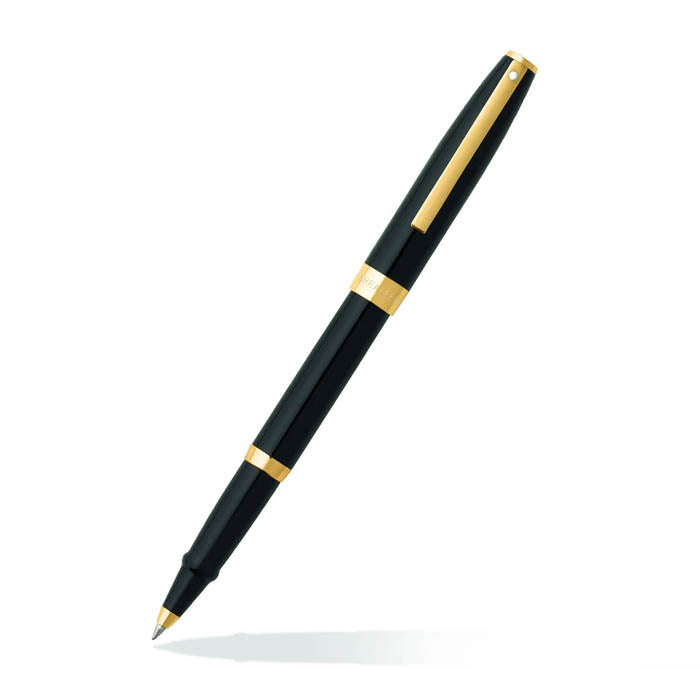 Sheaffer Sagaris E9471 Glossy Black with Gold Tone Trims Rollerball Pen