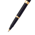 Sheaffer Sagaris E9471 Glossy Black with Gold Tone Trims Rollerball Pen
