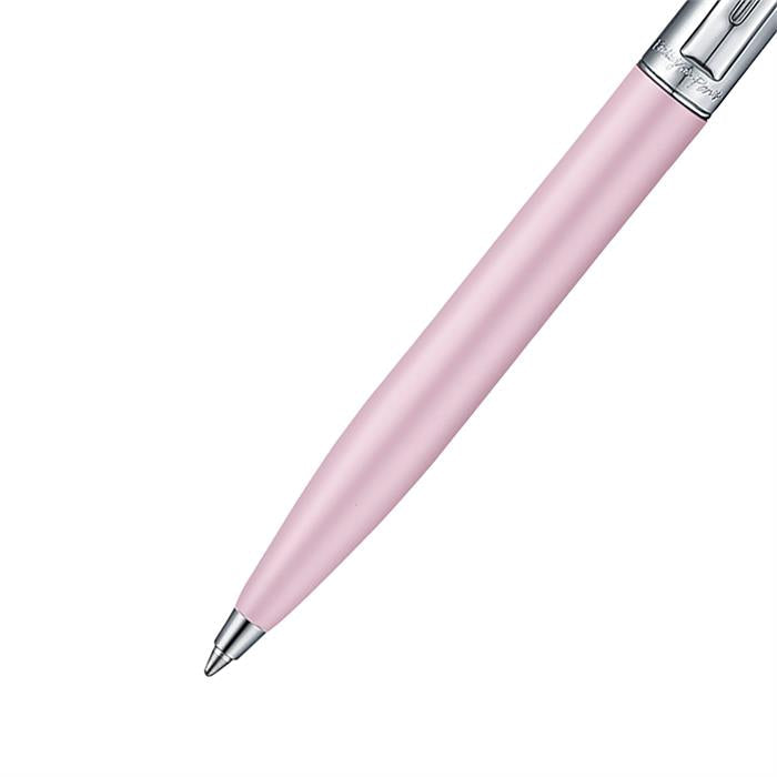 Sheaffer Sentinel Emily in Paris E321 Pink Matte Finish Ballpoint Pen with Chrome-Plated Trims and Bow-Shaped Clip Emblem