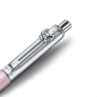Sheaffer Sentinel Emily in Paris E321 Pink Matte Finish Ballpoint Pen with Chrome-Plated Trims and Bow-Shaped Clip Emblem