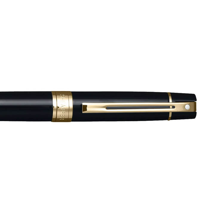 Sheaffer 300 E9325 Glossy Black With Gold Tone Trims Ballpoint Pen