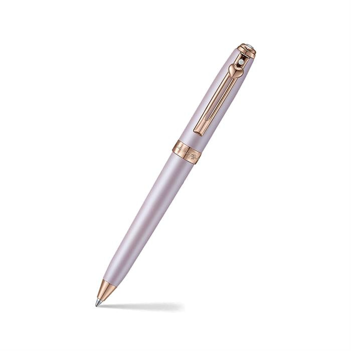 Sheaffer Prelude Mini Emily in Paris 9810 Pastel Pink and PVD Rose Gold Trims with Heart Emblem and Swarovski Crystal Ballpoint Pen