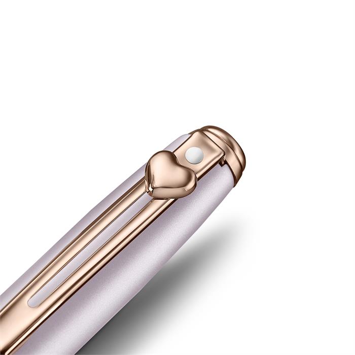 Sheaffer Prelude Mini Emily in Paris 9810 Pastel Pink and PVD Rose Gold Trims with Heart Emblem and Swarovski Crystal Ballpoint Pen