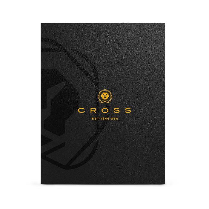 Cross Classic Century Lustrous Chrome Ballpoint Pen with Classic Black Journal Gift Set