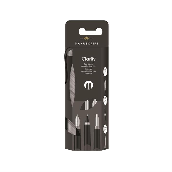 Clarity Fountain Pen Set - Black.