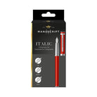 Hedley Racing Red & Chrome Trim - 3 Nib Calligraphy Set.