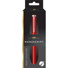 Hedley Racing Red & Chrome Trim - Fountain Pen - Manuscript Fine Italic.