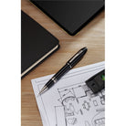 Cross Peerless Obsidian Black Lacquer with Platinum-plated Appointments Selectip® Rollerball Pen