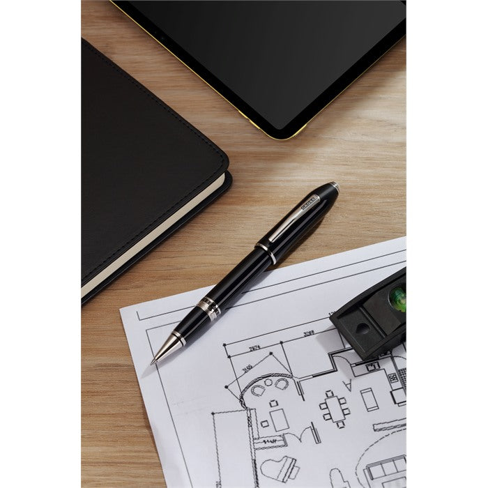 Cross Peerless Obsidian Black Lacquer with Platinum-plated Appointments Selectip® Rollerball Pen