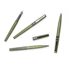Tom Hessin Rebel Collection Garrison Green Fountain Pen With Gunmetal Trim & PVD Black Extra Fine Nib