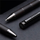 Tom Hessin Revolution Collection Charcoal Ballpoint Pen with Wooden Barrel & Gunmetal Trim