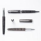 Tom Hessin Edinburgh Collection Stockbridge Stone Fountain Pen With Chrome Trim & Stainless Steel Extra Fine Nib